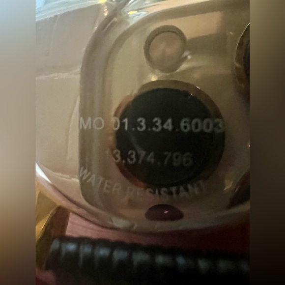 New In Box Vintage Movado Museum Watch Women 25mm Black Dial Gold Tone - Picture 5 of 12